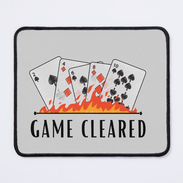 Item preview, Game Cleared Cards on Fire designed and sold by GoseStudio.