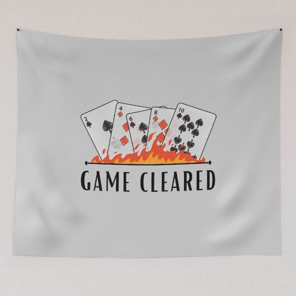 Item preview, Game Cleared Cards on Fire designed and sold by GoseStudio.