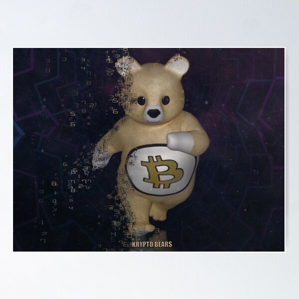 Artikel-Vorschau von KRYPTO BEAR$ Bitcoin entkommt der Blockchain, designt und verkauft von ToxicHoney.