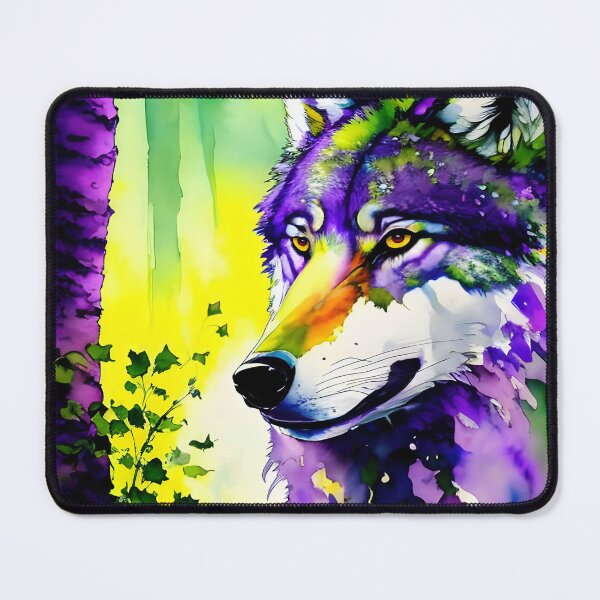 Item preview, Wolf in the Forest - watercolour designed and sold by Kestrelle.