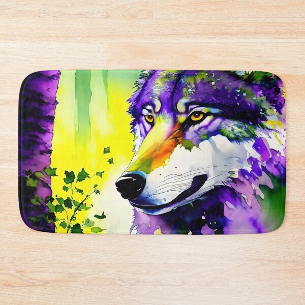 Item preview, Wolf in the Forest - watercolour designed and sold by Kestrelle.
