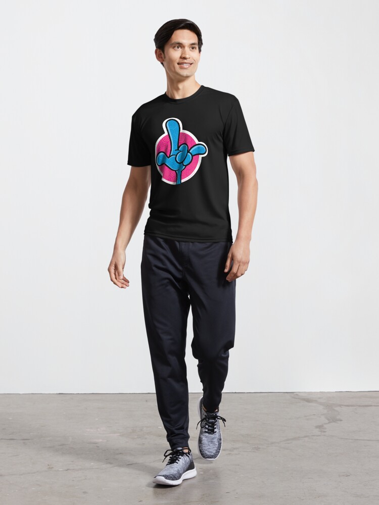 Thumbnail 5 of 7, Active T-Shirt, The Big Giant Hand by Bob's Big Giant Art Studio designed and sold by BobOstromStudio.