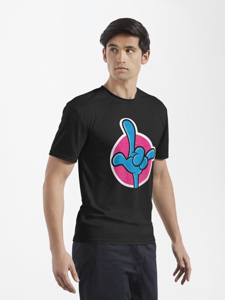 Thumbnail 3 of 7, Active T-Shirt, The Big Giant Hand by Bob's Big Giant Art Studio designed and sold by BobOstromStudio.