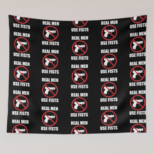 Item preview, Real Men Use Fists designed and sold by bouymakesart.