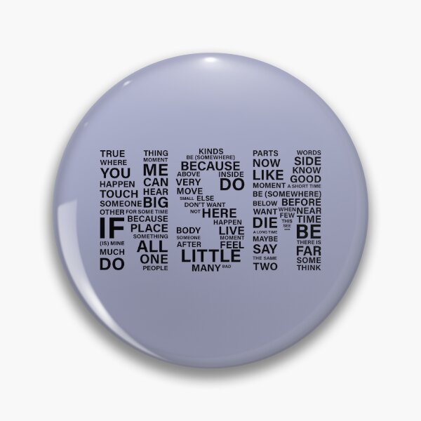 Item preview, NSM in Semantic Primes - black text designed and sold by Hibouenverre.