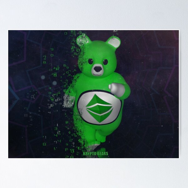 Artikel-Vorschau von KRYPTO BEAR$ Ethereum entkommt der Blockchain, designt und verkauft von ToxicHoney.