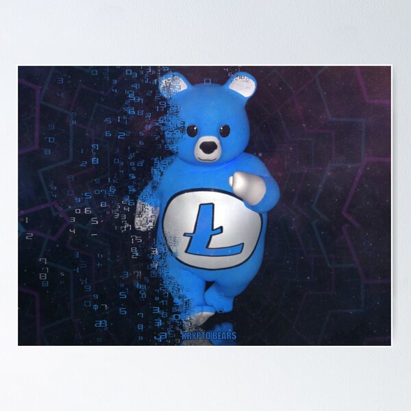Artikel-Vorschau von KRYPTO BEAR$ Litecoin Flucht aus der Blockchain, designt und verkauft von ToxicHoney.