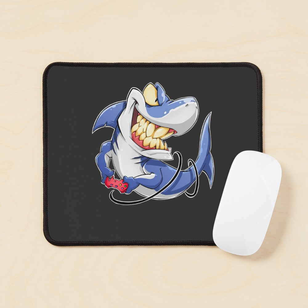 Funny Shark Playing Video Games Gamer Boys | Sticker