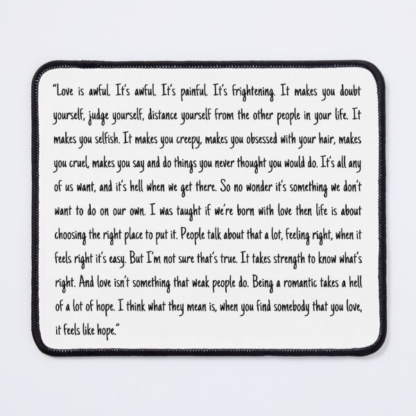Item preview, love is awful the priest fleabag love speech designed and sold by Unicorny-Design.