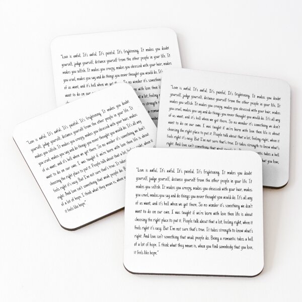 Item preview, love is awful the priest fleabag love speech designed and sold by Unicorny-Design.