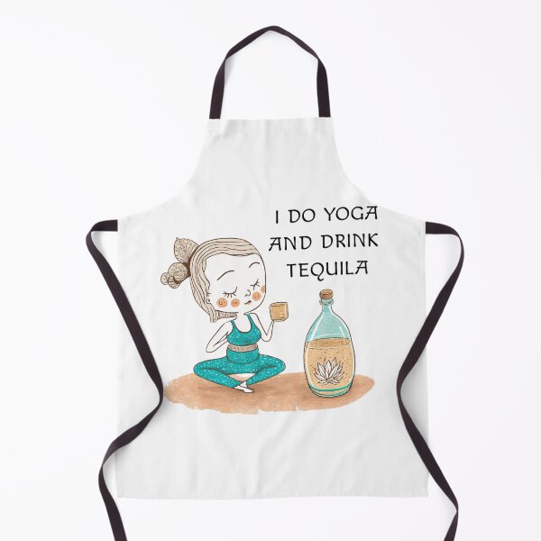 Item preview, I do yoga and drink tequila handmade style designed and sold by MeditationMind.