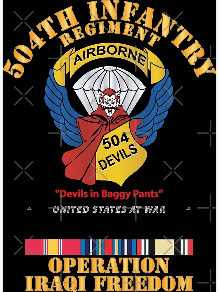 Army - 504th Infantry Regiment - Devils - OIF X 300 | Canvas Print