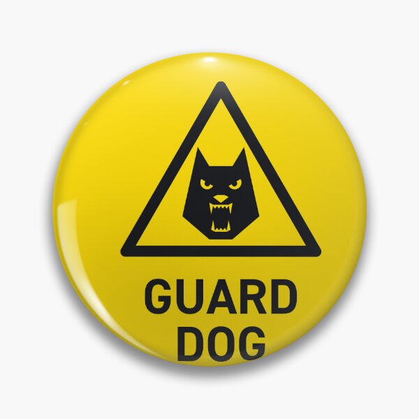 Item preview, Guard Dog Pet Safety Warning Sign designed and sold by VoodooCircus.