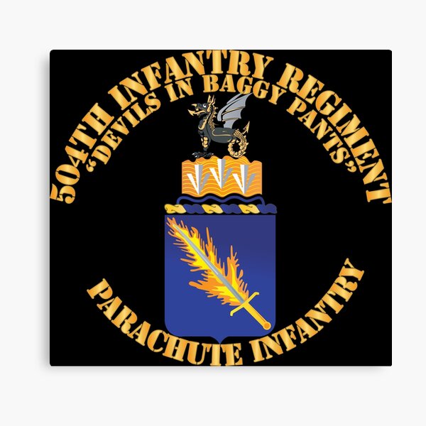 Army - DUI - 504th Parachute Infantry Regiment X 300 Canvas Print