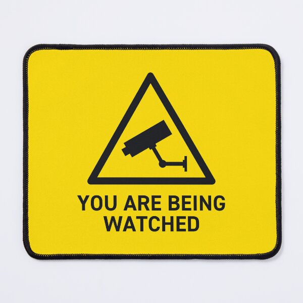 Item preview, You Are Being Watched CCTV Surveillance Safety Warning Sign designed and sold by VoodooCircus.