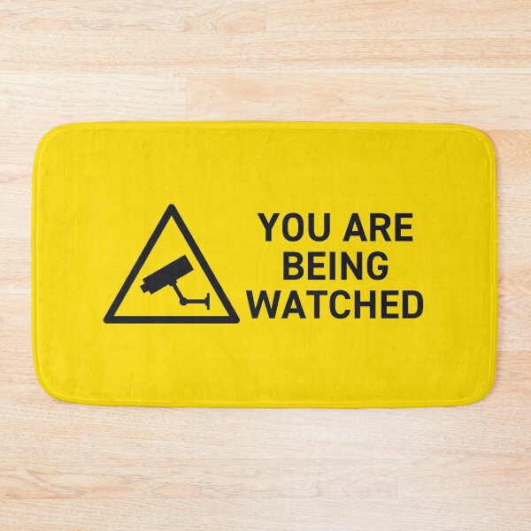 Item preview, You Are Being Watched CCTV Surveillance Safety Warning Sign designed and sold by VoodooCircus.