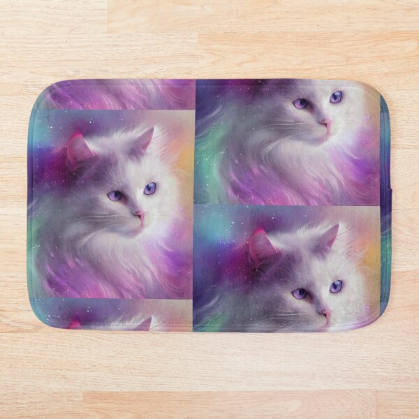 Item preview, Purple Eyed Galaxy Cat designed and sold by rainbowsinks.