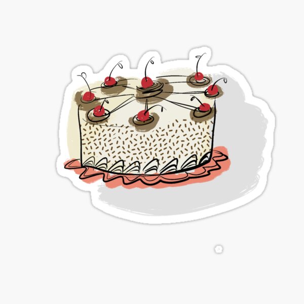 Black Forest Cake Sticker