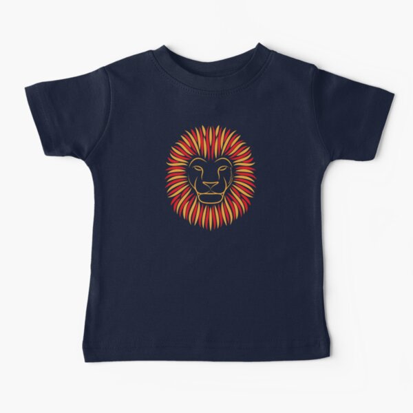 Sunset Orange Fire Lion | Twenty Four Wild Baby T-Shirt
