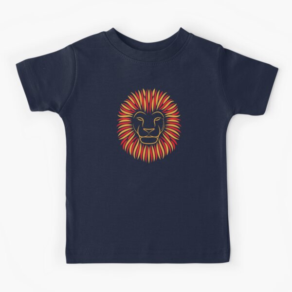 Sunset Orange Fire Lion | Twenty Four Wild Kids T-Shirt