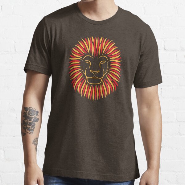 Sunset Orange Fire Lion | Twenty Four Wild Essential T-Shirt