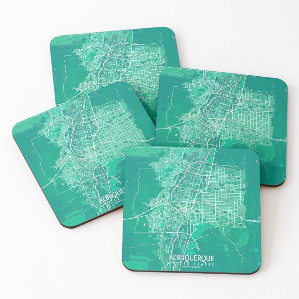 Item preview, Albuquerque City Map of New Mexico, USA - Watercolor designed and sold by deMAP.