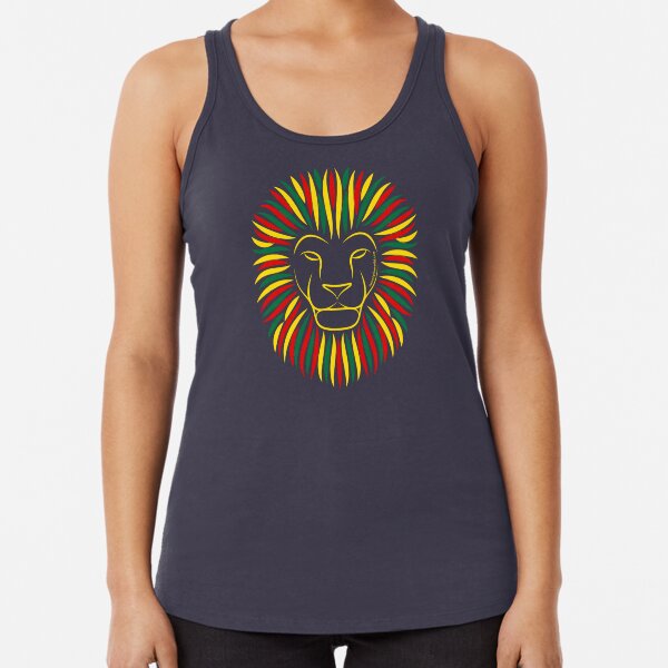 Reggae Rasta Lion | Twenty Four Wild Racerback Tank Top