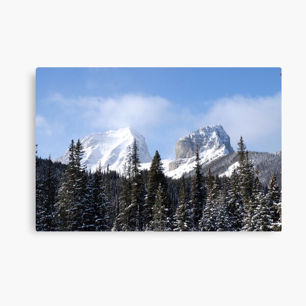 Charity and Hope in Canmore Canvas Print