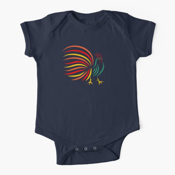 El Gallo The Rooster | Twenty Four Wild Short Sleeve Baby One-Piece