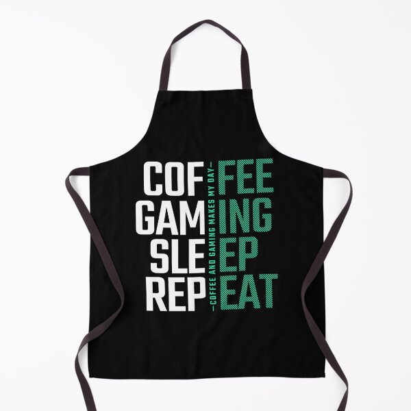 Item preview, Coffee Gaming Sleep Repeat designed and sold by my-green-gecko.