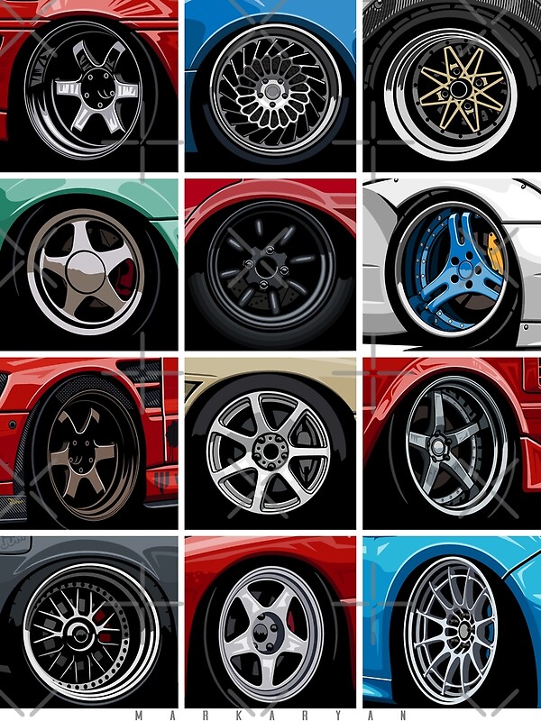 "World of wheels" Posters by OlegMarkaryan Redbubble