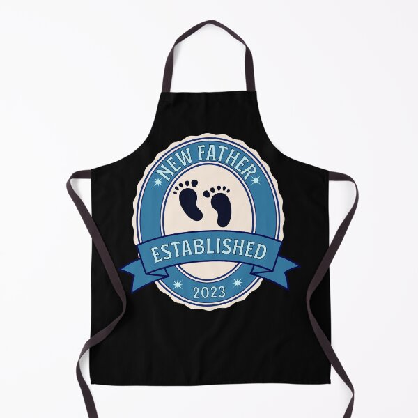 Item preview, New Father Est 2023, New Dad. Baby Foot Prints Badge, First Time Dads Fathers designed and sold by Hanlar.