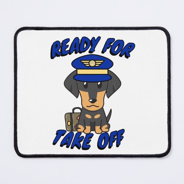 Item preview, Funny Pilot Dachshund designed and sold by Pet Station.