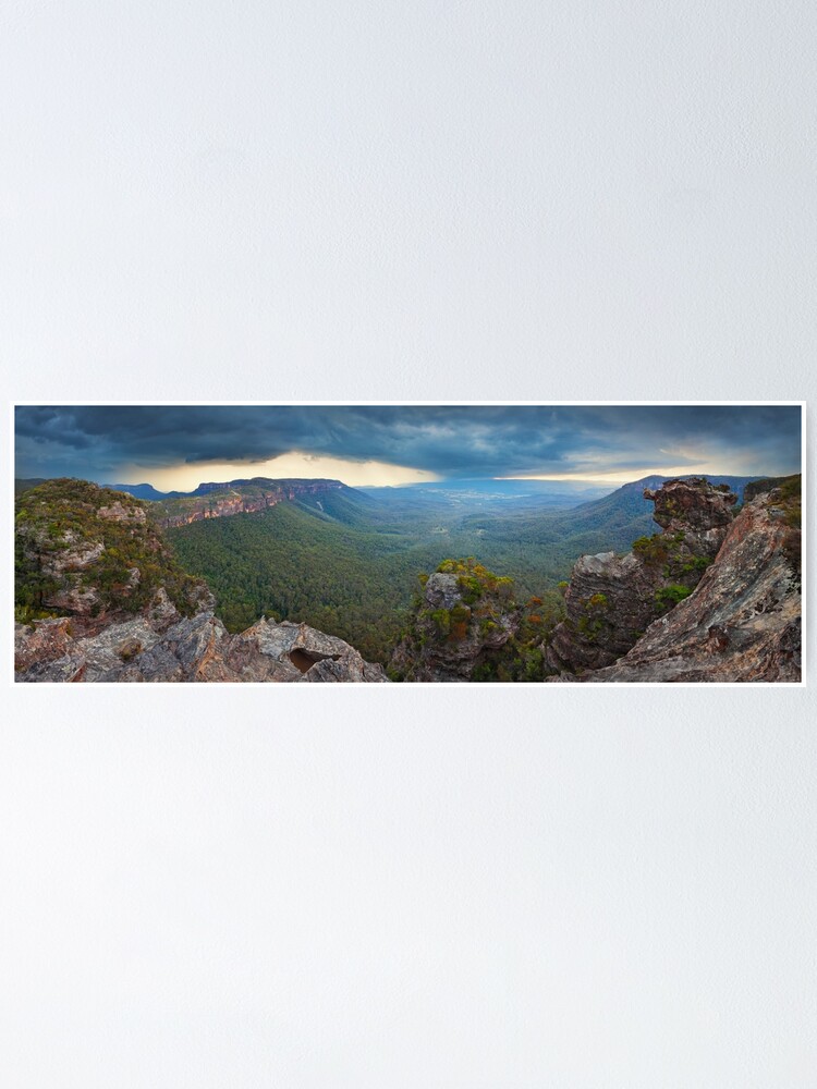 Thumbnail 1 of 3, Poster, Boars Head Rock, Blue Mountains, New South Wales, Australia designed and sold by Chockstone.