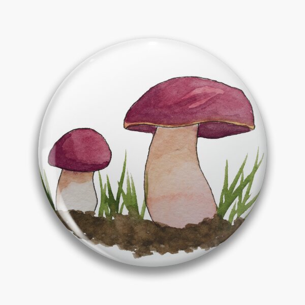 Item preview, Dupain's Bolete Mushroom Watercolour White designed and sold by Nicky Rollings.