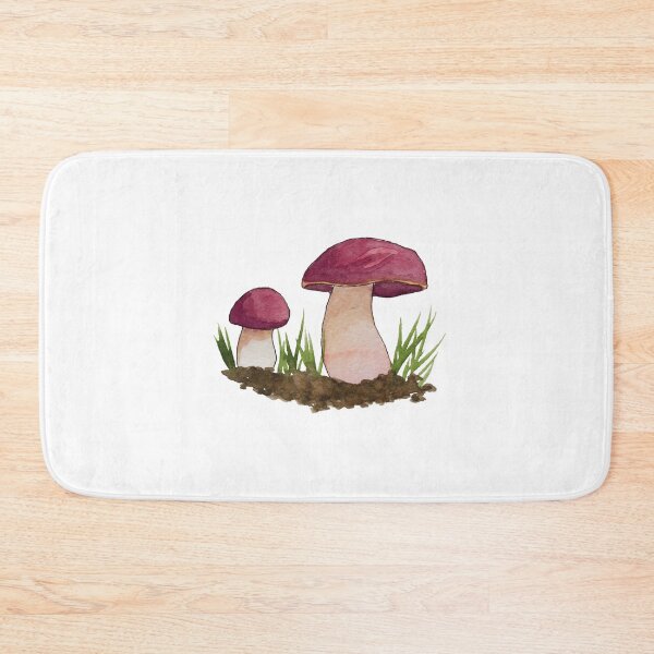 Item preview, Dupain's Bolete Mushroom Watercolour White designed and sold by Nicky Rollings.