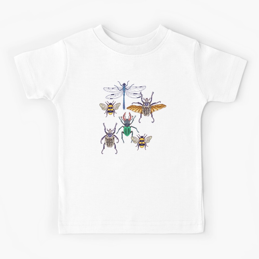 lucky insects pattern Kids T-Shirt