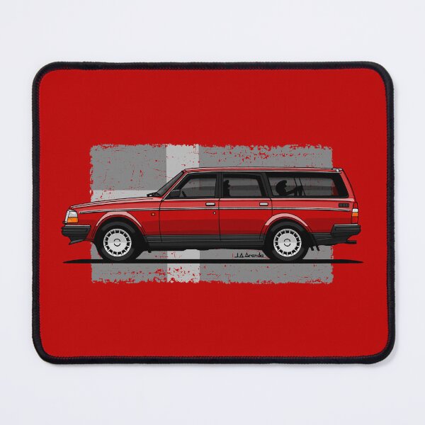 Item preview, The iconic Swedish station wagon with flag background designed and sold by designjaag.