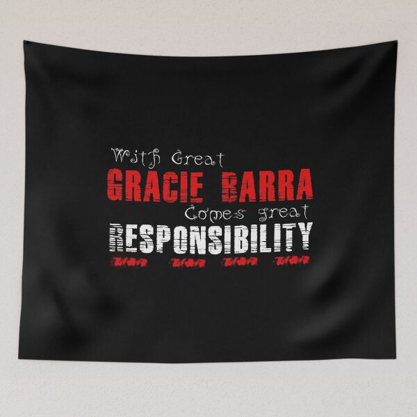 Item preview, With great Gracie Barra comes great responsibility designed and sold by MartialArtsNerd.
