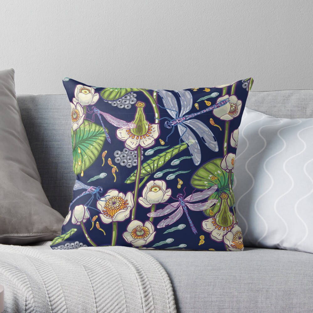 river stories Throw Pillow