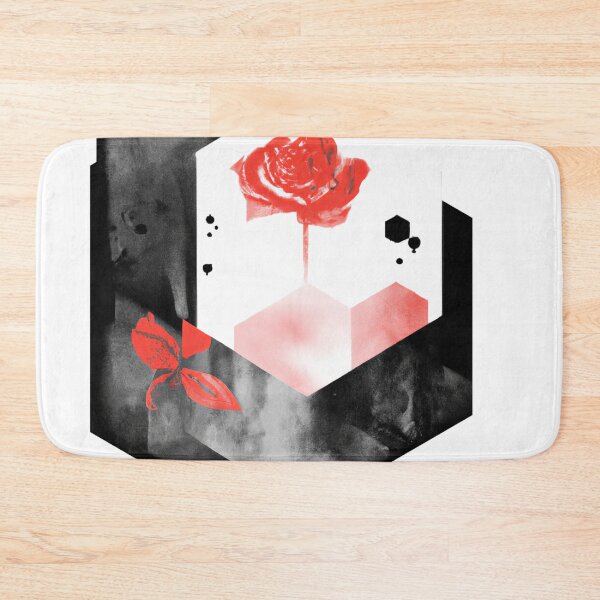 Item preview, Red Rose Geometric Flower Design | Version 3 | Umbellated Studio designed and sold by Umbellated.