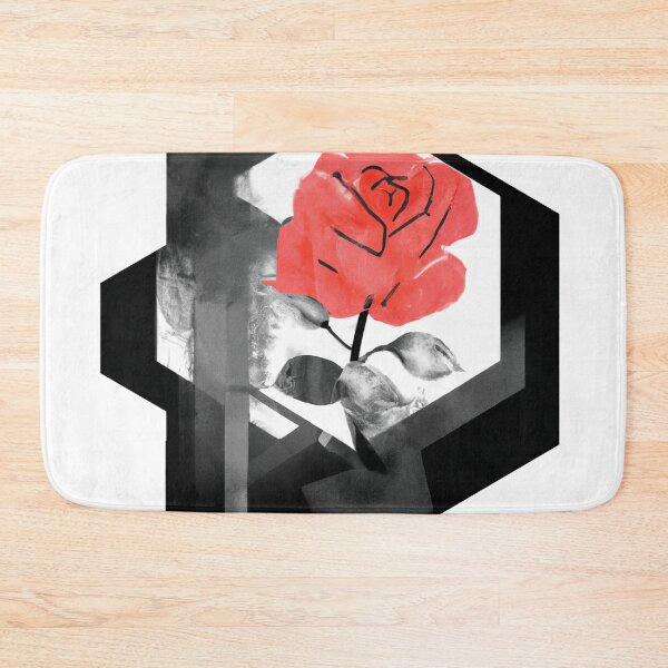 Item preview, Red Rose Geometric Flower Design | Version 4 | Umbellated Studio designed and sold by Umbellated.