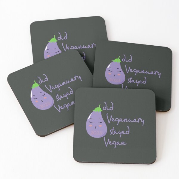 Item preview, Did Veganuary Stayed Vegan 2023 with a cute eggplant design designed and sold by EmeraldeaArt.