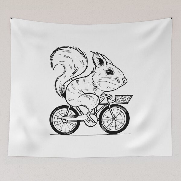 Item preview, Squirrel rides a bike designed and sold by DerSenat.