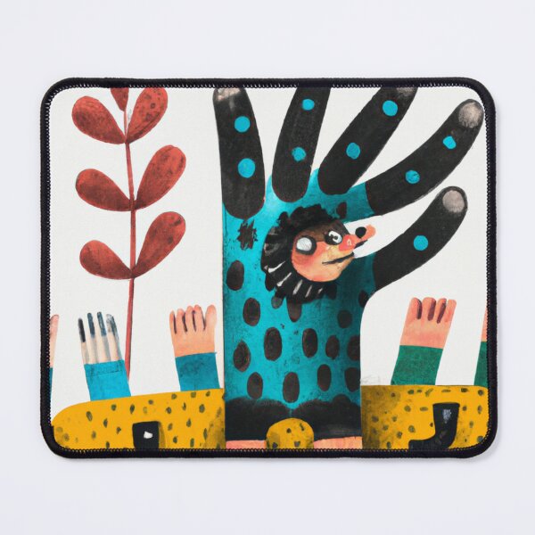 Item preview, "A Hand of Beauty: A Painting of a Hand with a Face and Leaves on it" designed and sold by Sparkline.