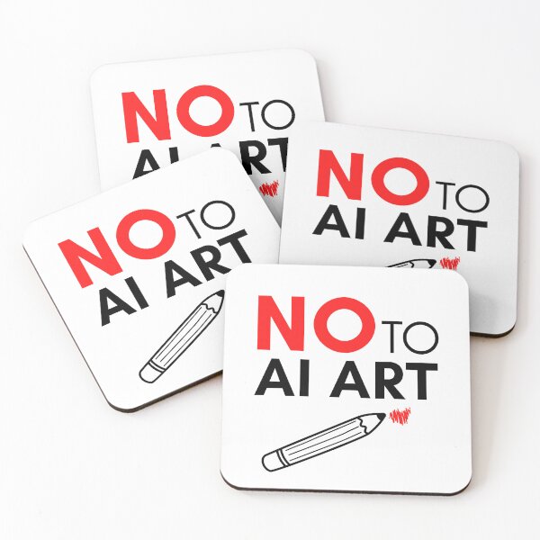 Item preview, NO to AI ART Quote to Save Real Artists designed and sold by Zentropik.