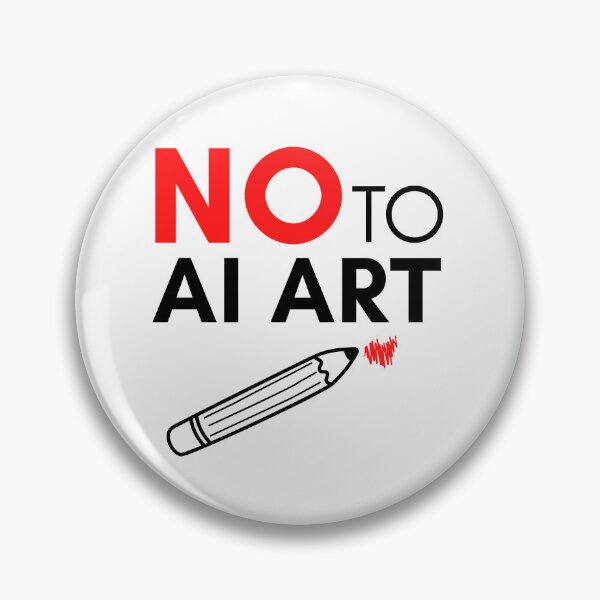 Item preview, NO to AI ART Quote to Save Real Artists designed and sold by Zentropik.
