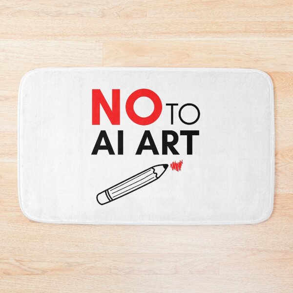 Item preview, NO to AI ART Quote to Save Real Artists designed and sold by Zentropik.
