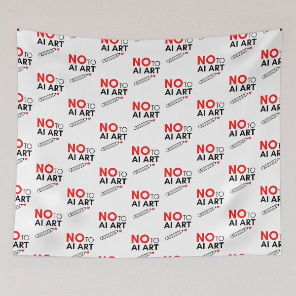 Item preview, NO to AI ART Quote to Save Real Artists designed and sold by Zentropik.