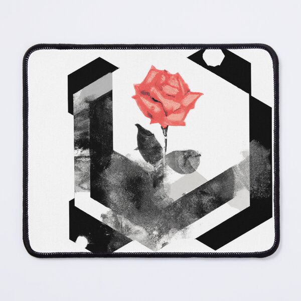 Item preview, Red Rose Geometric Flower Design | Version 5 | Umbellated Studio designed and sold by Umbellated.